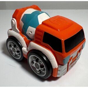 Transformers Rescue Bots Orange Cement Mixer Robot Toy Mini 2.5"